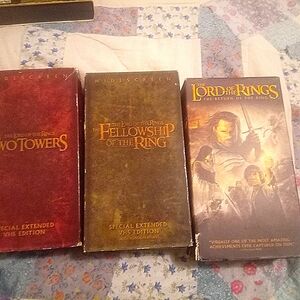 Lord of the rings VCR tapes
